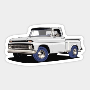 Chevy C10 Pickup Truck in White Sticker